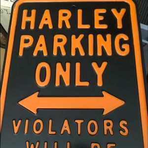 New- Heavy Harley Davidson parking sign